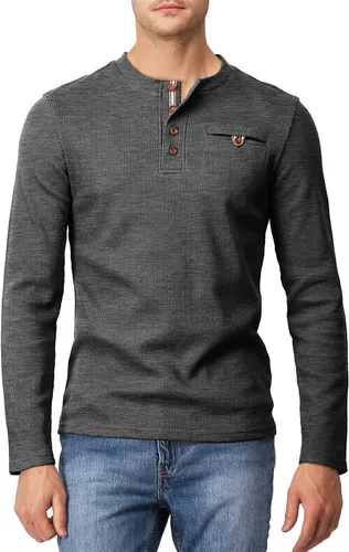 Vista 8 de H2H Chaqueta casual ajustada para hombre, cárdigans de manga larga, térmica Cmttl045-beige