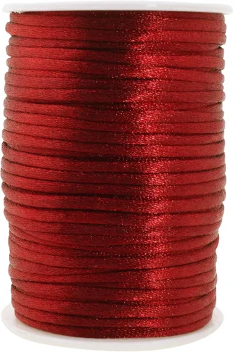 Vista 143 de Mandala Crafts Cordón de satén de cola de rattail de 0.02 in para nudos chinos de macramé