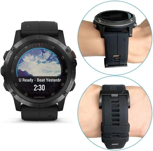 Vista 7 de Fenix 5X Plus - Correa de silicona para reloj, YOOSIDE de 0.086 pulgadas, ajuste rápido, impermeable, correa de repuesto para reloj Garmin Fenix