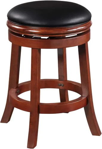 Vista 11 de Boraam Taburete giratorio sin espalda, 29" altura de barra, negro/capuchino Negro/Cappuccino