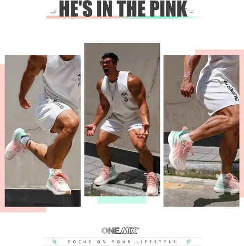 Vista 5 de O-Resilio Zapatillas de correr cómodas y ligeras para hombre, con amortiguación Elite Max, transpirables, para entrenamiento casual, entrenamiento