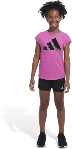 Vista 3 de adidas Camiseta Bos Essential de algodón de manga corta para niña