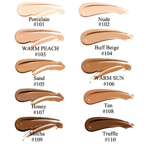 Vista 4 de Phoera - Base de maquillaje líquida mate suave sin imperfecciones, corrector de larga duración, resistente al agua, de cobertura total