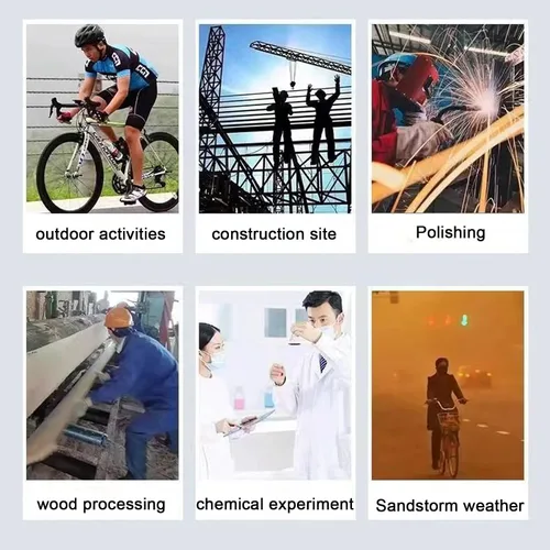 Vista 8 de Gafas de seguridad 6 unidades - Gafas de protección antiempañamiento - Lentes transparentes ajustables, protección ocular suave y ligera