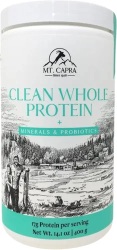 Vista 6 de Mt. Capra Clean Minerals con péptidos de colágeno y proteína entera limpia + minerales y probióticos