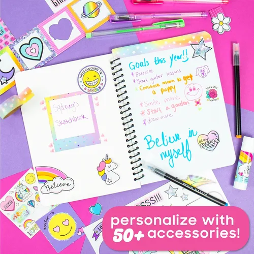 Vista 2 de Just My Style Mi Mer-Mazing Cuaderno de bocetos por Horizon Group USA, Pastel al óleo