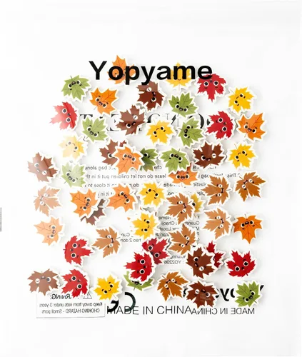 Vista 6 de Yopyame 60 piezas de miniborradores de hojas de otoño para niños, surtidos a granel, novedad, hoja de arce, borrador de lápiz, lindos borradores