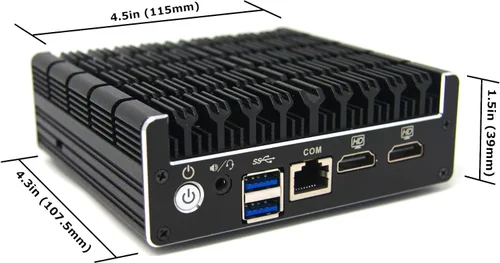 Vista 4 de Protectli Vault FW4B - 4 puertos, microdispositivo cortafuegos/mini PC - Intel Quad Core, AES-NI, 4 GB de RAM, 32 GB mSATA SSD