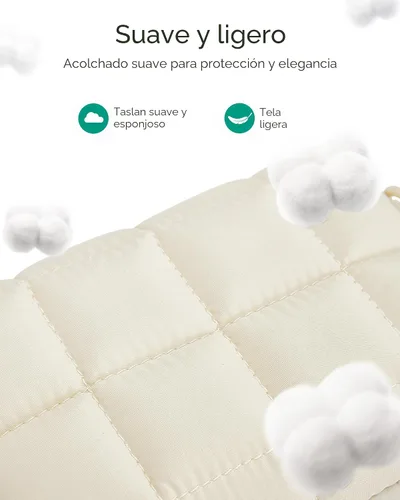 Vista 8 de BAGSMART Funda pequeña para cámara digital hinchada, repelente al agua Marrón café