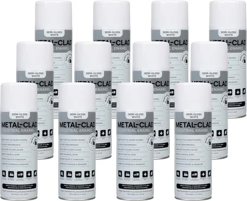 Vista 27 de Pinturas para la industria Esmalte industrial, Pintura en aerosol - Maquinaria de hierro de metal de acero - 1 lata (aluminio metálico) 9-S-1423