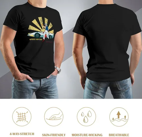 Vista 5 de JINJUREN Camiseta personalizada de carreras japonesas para hombre