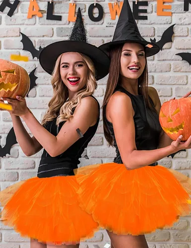 Vista 7 de Tutús para mujeres, faldas de tul tutú para adultos, disfraces para mujeres, 5 capas, faldas tutú para niñas, adolescentes, Halloween, ballet