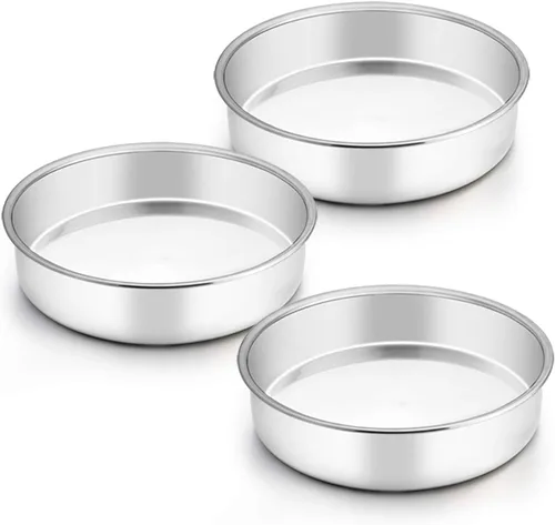 Vista 11 de TeamFar Molde para Pastel de 4 Pulgadas, Mini Molde para Pastel Juego de Moldes Pequeños Redondos para Hornear de Acero Inoxidable, Para Hornear