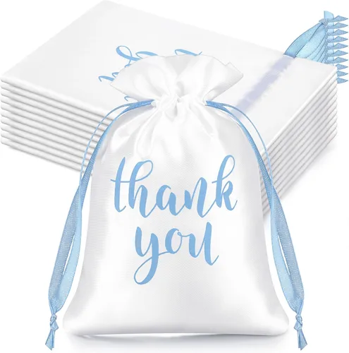 Vista 25 de Sieral 50 bolsas de regalo de satén con cordón para joyas, bolsas para dulces para el día del padre, boda, baby shower, despedida de soltera, fiesta