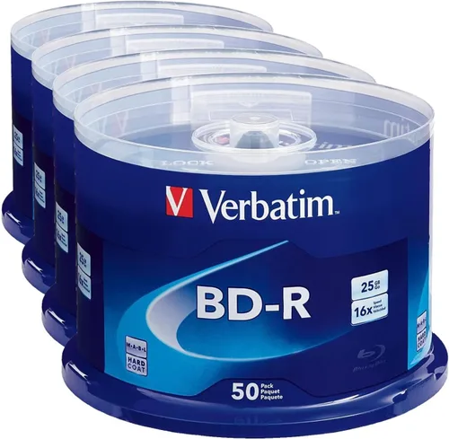 Vista 7 de Verbatim BD-R 25GB 16X Disco de Medios Grabables Blu-ray - Husillo - 97238, Con Marca, Paquete de 10