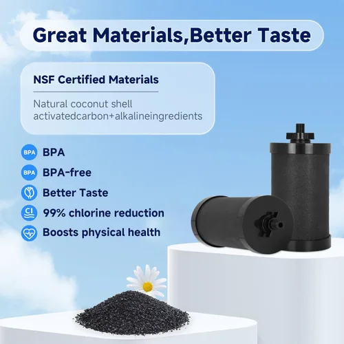 Vista 4 de Reemplazo de filtro 2387 Pro, certificado NSF/ANSI 42 para reemplazo de filtro de agua Alexapure, capacidad de rendimiento de 5,000 galones
