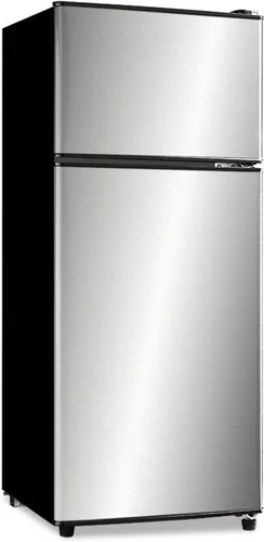 Vista 10 de Refrigerador pequeño de 1.7 pies cúbicos con congelador, bajo ruido, bajo consumo, refrigerador de encimera, refrigerador de una sola puerta