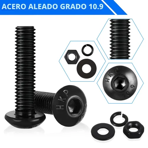 Vista 7 de Besitu Kit de Surtido de Tornillos de Máquina de 1705 Piezas, Kit de Pernos y Tuercas Métricas M2 M3 M4 M5 con Arandelas de Seguridad y Planas