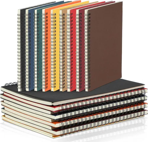 Vista 29 de Yahenda Cuaderno de Espiral al Por Mayor A5 Diario Rayado 8.3'' x 5.5'' Papel de Composición para Escritura Bloc de Notas Pequeño Cuaderno