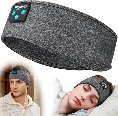 Vista 18 de Perytong: Audífonos para dormir de Bluetooth, diadema para dormir, ultra suave para durmientes laterales, regalos para dormir para hombres y mujeres