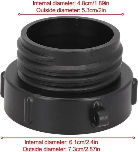 Vista 2 de for ibc Tote Adapter S60x6 to 2 Inch for bsp Thread Connector