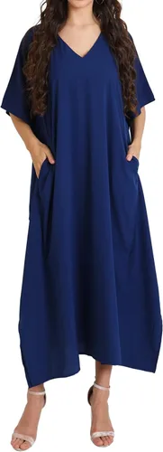 Vista 53 de Miss Lavish London - Kaftán largo para mujer - Kaftán de playa africano y kaftan moderno para fiesta y bodas 109-azul