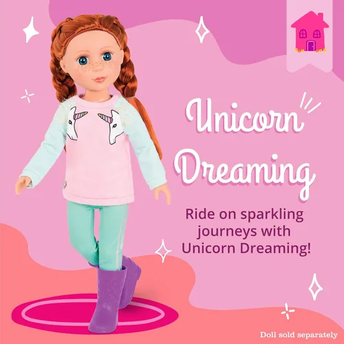 Vista 14 de Glitter Girls Accesorios para muñecas de 14 pulgadas - Juego de mochila y fiesta de pijamas - Tie - Saco de dormir teñido, almohada arcoíris