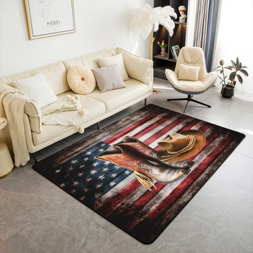 Vista 16 de jejeloiu Juego de alfombras de sala de estar, decoración de cine y noche, juego de alfombras de área de 3 x 5 con palomitas de maíz para interiores