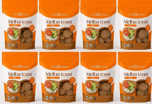 Vista 7 de Tostada Melba baja en carbohidratos (cebolla y ajo) 4 oz.