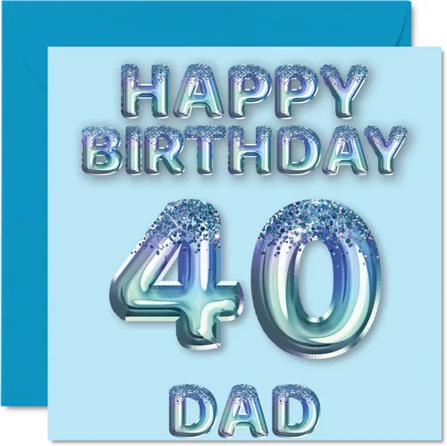 Vista 137 de Stuff4 Tarjeta de primer cumpleaños para niños, globo de fiesta con purpurina azul, tarjetas de feliz cumpleaños para niño de 1 año, nieto, hijo, 57