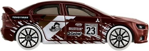 Vista 4 de Vehículo coleccionable fundido a presión de Hot-Wheels 2023 Holiday/Winter Collection - 2008 Lancer Evolution ~ 1/5