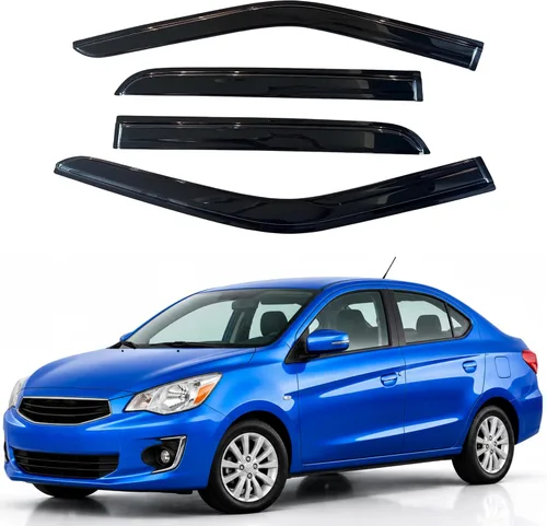 Vista 229 de Visera de ventana IG para Ford Focus Sedán y Hatchback 2012-2018, Protector de ventana lateral para lluvia y viento estilo Mugen, extra duradero