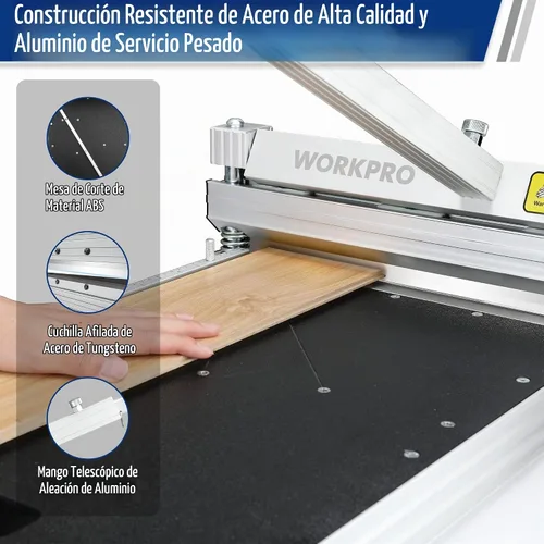 Vista 2 de WORKPRO Cortador de piso laminado de 13 pulgadas, cortador de piso de vinilo para laminado, pisos multicapa, parquet, paneles de pared