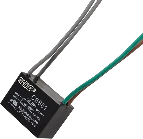 Vista 4 de HQRP Condensador compatible con ventilador de techo Hampton Bay 1uf+2uf de 3 cables con certificación UL Plus HQRP Coaster