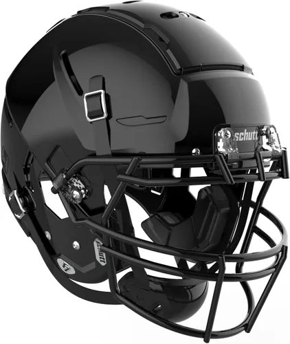 Vista 12 de Schutt F7 2.0 Casco de Fútbol Americano Universitario - Hombres, Niños (14+) - Blanco Brillante Moldeado, Negro - Mediano - Fútbol NCAA - Exterior