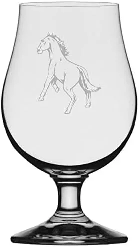 Vista 22 de Abaco Barb Body Horse - Vaso de cerveza Iona grabado (13.25 onzas)
