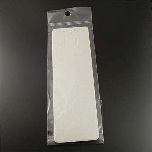 Vista 2 de Paquete de 100 piezas de joyería de papel, aretes, collar, tarjeta colgante con bolsas de plástico