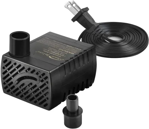 Vista 13 de Simple Deluxe 80 GPH Bomba de Agua Sumergible (300L/H, 3.6W), Bomba de Fuente Ultra Silenciosa con 2.6 pies, 2 Boquillas para Acuario, Piscina
