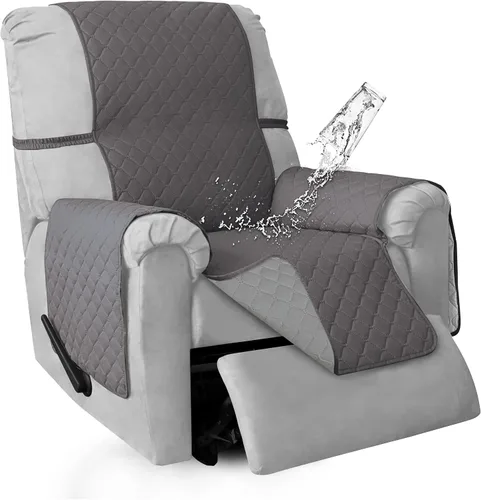 Vista 76 de ISSUNTEX Fundas de sofá de dos plazas con doble protección 100% impermeables para sala de estar, fundas para sofá de 2 cojines, protector de muebles