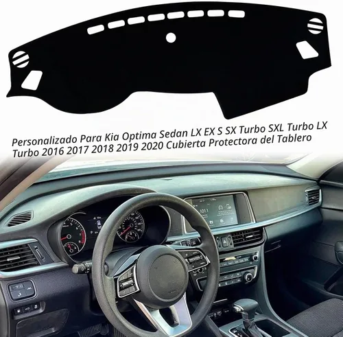 Vista 3 de Funda de Protección para Salpicadero Interior Compatible con Kia Optima Sedan LX EX S SX Turbo SXL Turbo LX Turbo 2016-2020 Protector contra Rayos