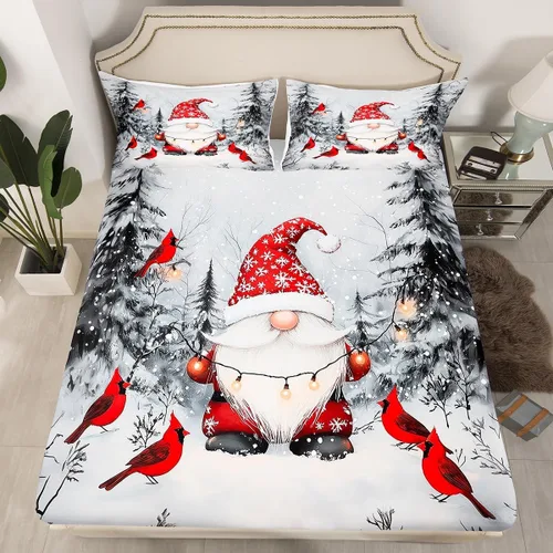 Vista 26 de Erosebridal Divertida sábana bajera ajustable de Halloween para niños, lindo juego de ropa de cama de calabaza fantasma, decoración de Halloween