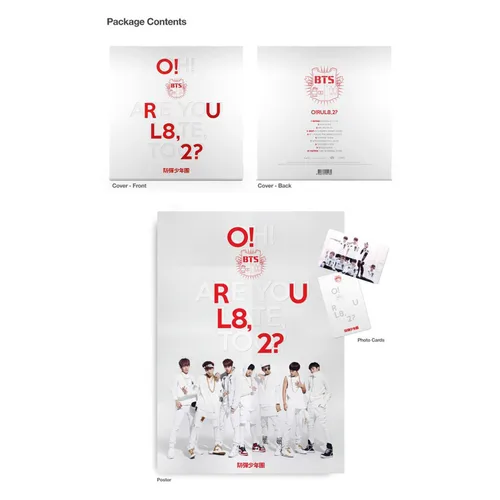 Vista 3 de O!RUL8,2? - BTS 1st Mini Album CD + Photobook + Photocard + Folded Poster(On Pack) + FREE GIFT / K-POP Sealed