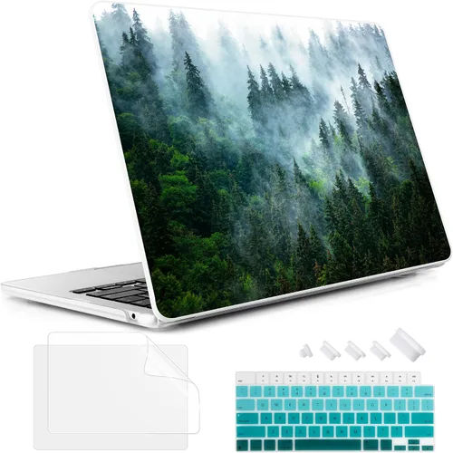 Vista 22 de May Chen Funda rígida de plástico para MacBook Air de 13.6 pulgadas 2026 2025 2024-2022 M5 A3449 M4 A3240 M3 A3113 M2 A2681, carcasa rígida