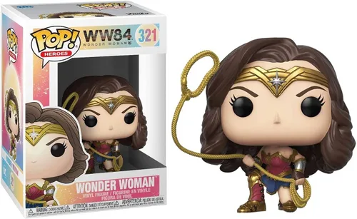 Vista 2 de Funko Películas: Mujer Maravilla 1984 - Wonder Woman Gold Flying (metálico), multicolor