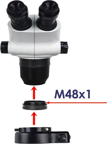 Vista 6 de Iluminador de luz de anillo LED para microscopio, 144 burbujas LED para laboratorio monocular binocular trinocular estéreo microscopio cámara