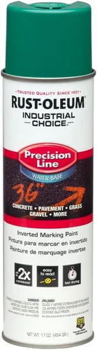 Vista 40 de Rust-Oleum 203035-12PK Pintura en aerosol invertida industrial a base de agua, 17 onzas, naranja alerta APWA, paquete de 12 unidades APWA Alerta