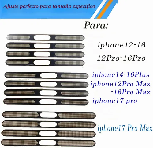 Vista 2 de Protector de altavoz para iPhone 16 Pro Kit de accesorios, negro