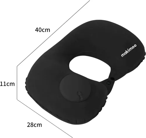 Vista 3 de Almohada inflable de viaje, almohada de cuello para viajes, almohada inflable para viajes, almohada de avión, almohada inflable, almohada de avión