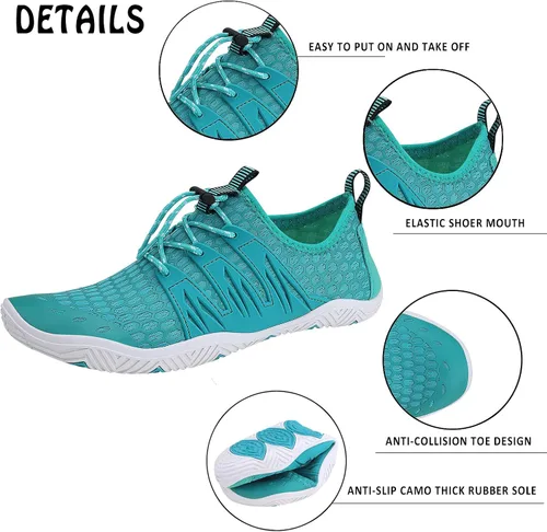Vista 2 de Wyhan - Zapatos de agua para hombre y mujer, secado rápido, calcetines acuáticos, zapatos de buceo para playa, natación, surf, piscina, yoga