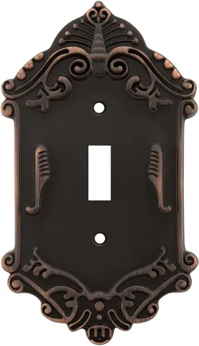 Vista 11 de Nostalgic Placa de cubierta de interruptor de luz victoriana de almacén